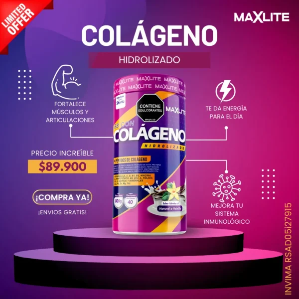 Colágeno Hidrolizado MaxLite 800 gr