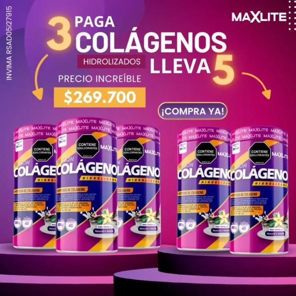 Colágeno Hidrolizado MaxLite 800 gr